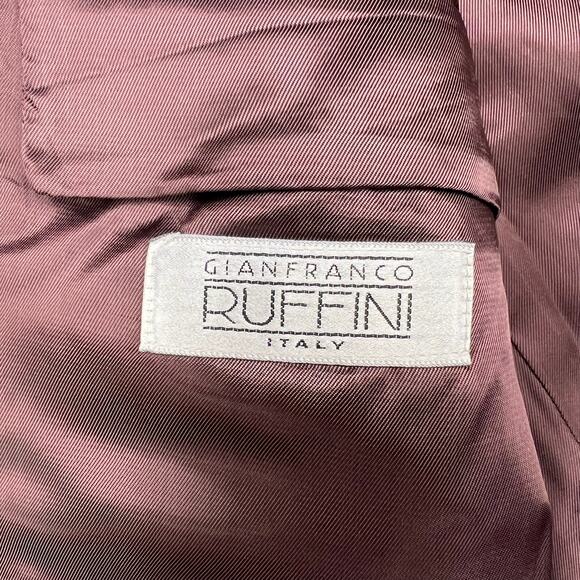 Gianfranco Ruffini Italian Cashmere Overcoat 42R | Gray 90s Quiet Luxury Vintage - Picture 7 of 16